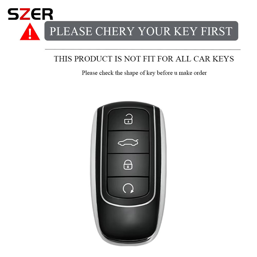 Schutzhülle für Chery Tiggo 8 Pro, Tiggo 7 Pro, Omoda 5 und C5 Schlüssel aus TPU in Schwarz von SZER - Bild 2
