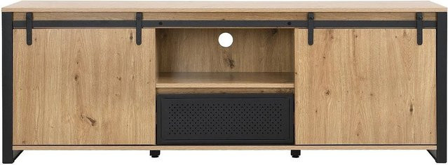 Belinaro TV-Board im Industriestil in Naturfarben Hell, B/T/H: 170 x 40 x 60 cm - Bild 1