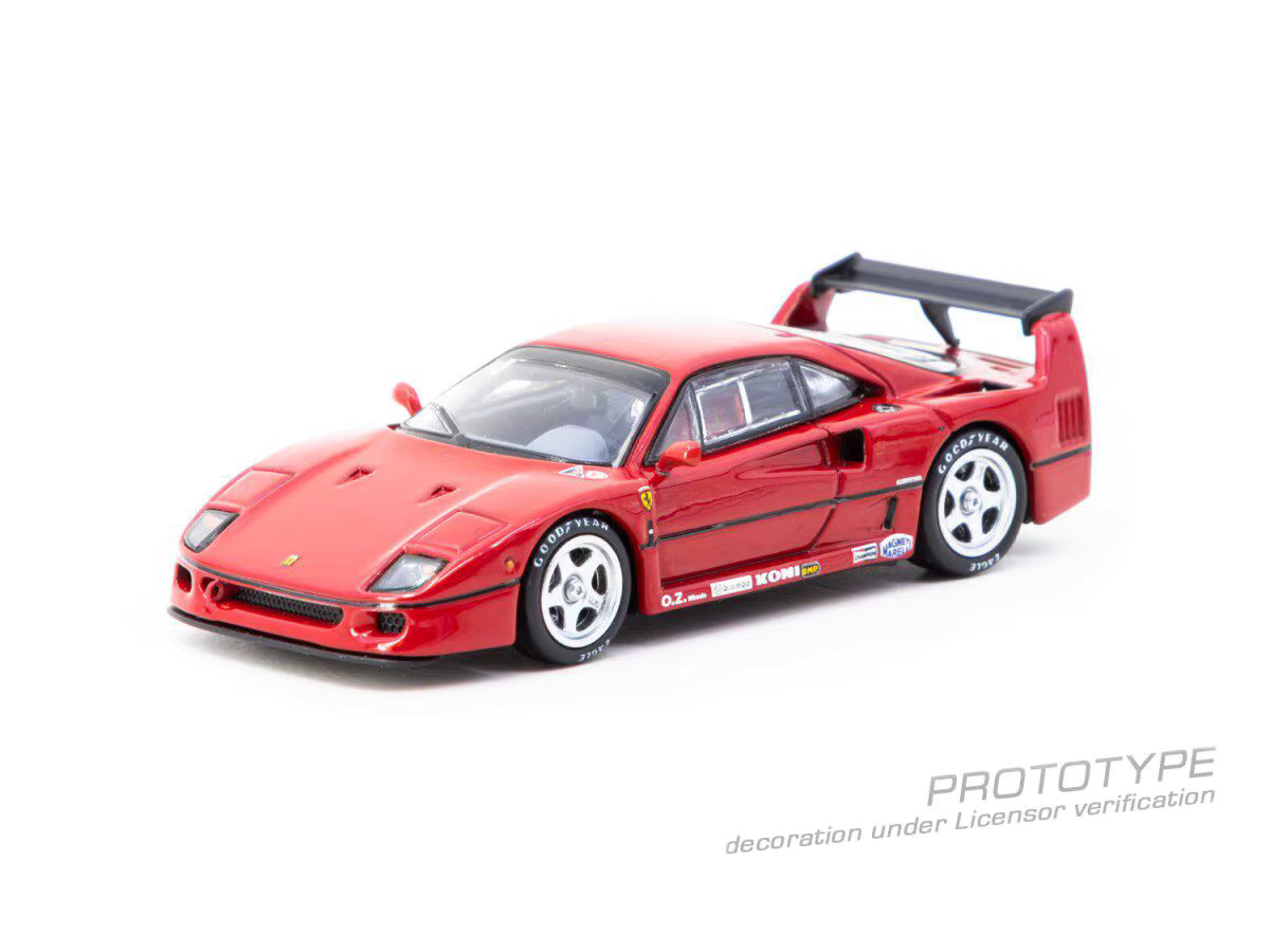 Tarmac Works Ferrari F40, Automodell, 1:64, Rot, Druckguss - Bild 4