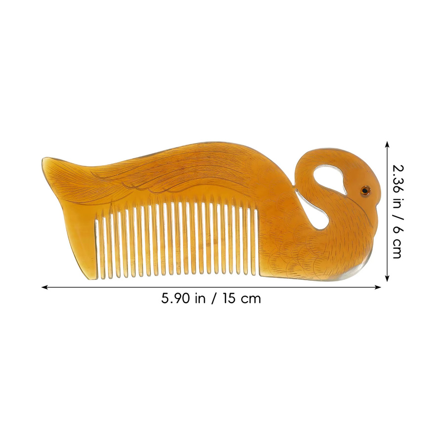 Kantenbürste aus natürlichem Horn, antistatisch, Unisex - Bild 6
