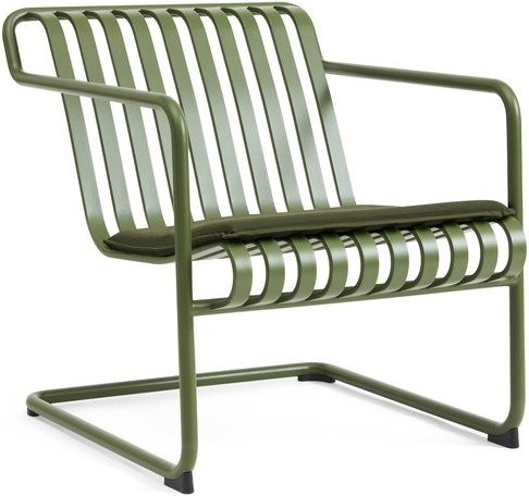 HAY Palissade Cantilever Lounge Chair Low in Grün aus pulverbeschichtetem Stahl - Bild 1