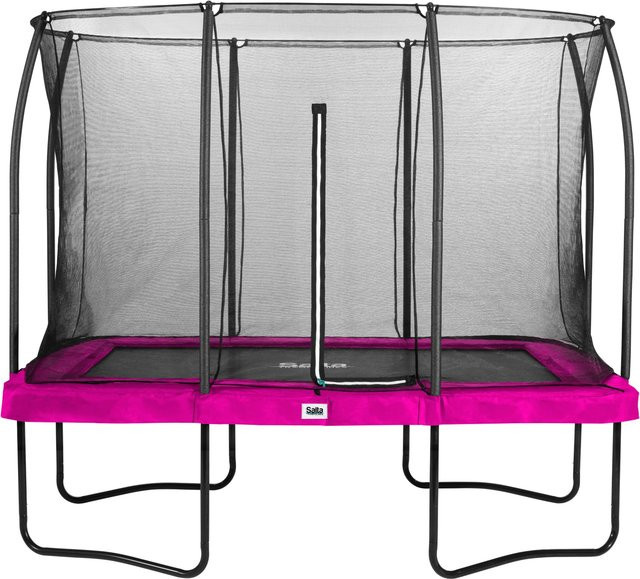 Salta Trampolin Comfort Edition rechteckig mit Schutzrand in Pink, B/T: 305 x 214 cm - Bild 1