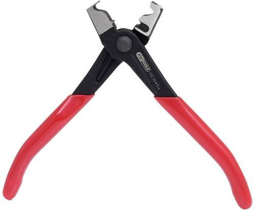 KS Tools Click-Schlauchschellenzange aus Chrom-Molybdän-Stahl in Rot, 180 mm - Bild 1