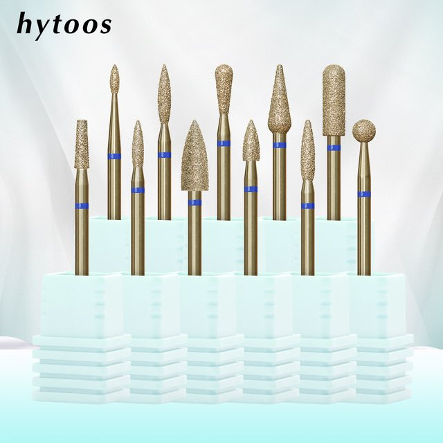 HYTOOS Gold Nagelhautentferner Diamant-Nagelbohrer, Metallic, Unisex - Bild 1