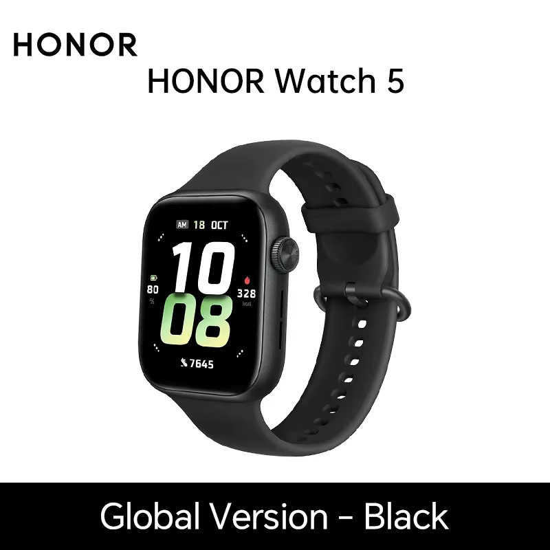 HONOR Watch 5 Smartwatch in Schwarz mit 1,85-Zoll-AMOLED-Display, integriertem GPS und Bluetooth-Telefonie - Bild 6