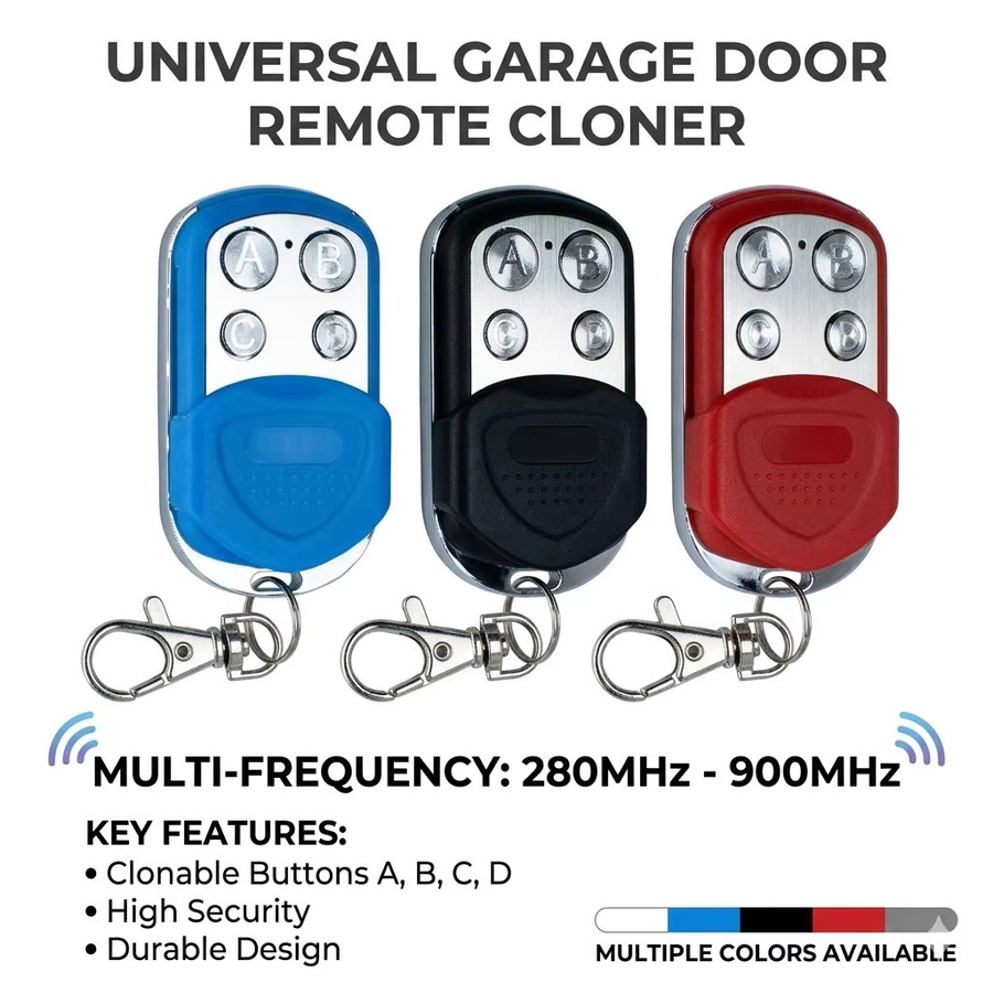 Scimagic-RC Universal Garagentor Fernbedienung Multi Frequenz 280-900 MHz und 433,92 MHz Rolling Code in Rot - Bild 2