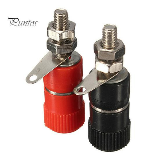 10 Stück Lautsprecherklemmen-Adapter für 4-mm-Bananenstecker in Rot und Schwarz - Bild 5