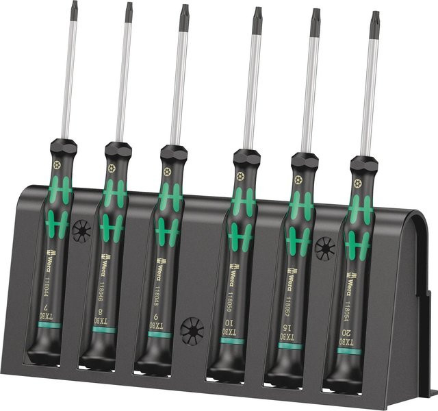 Wera Kraftform Micro Schraubendreher-Set 2067/6 TX-BO für Elektronik und Feinmechanik, 6-teilig - Bild 1