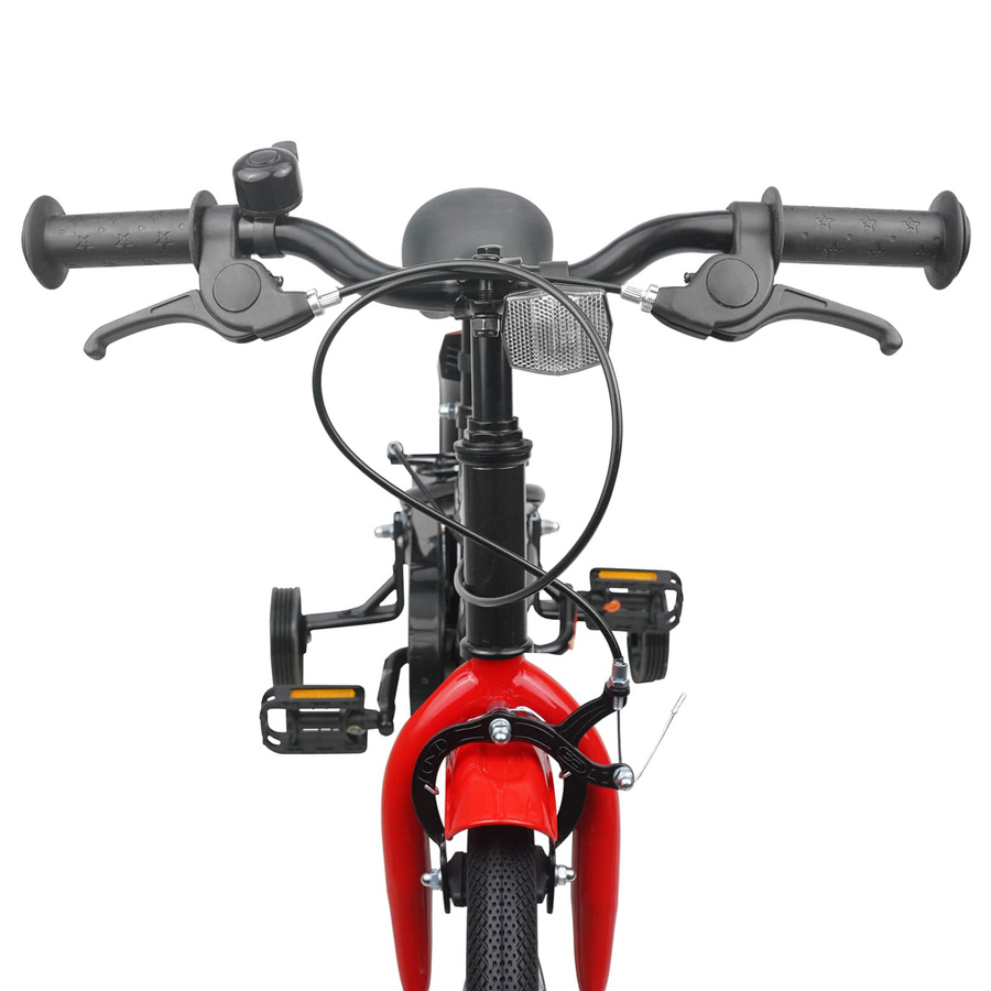 VD Home Furnishing Kinderfahrrad 12 Zoll Schwarz und Rot - Bild 2