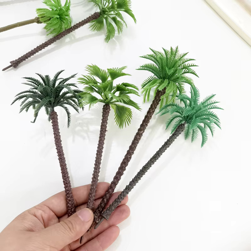 FunTrying Kokosnuss Baum Modell, Miniatur Palme, Set, 4-19cm - Bild 2