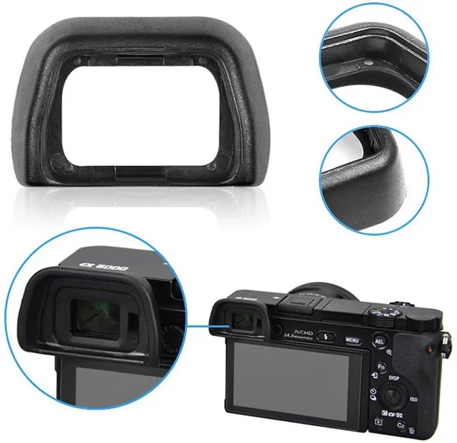 FDA-EP10 Augenmuschel Sucher Okularschutz für Sony Kameras A6300 A6000 NEX-7 NEX-5 NEX-6 in Schwarz - Bild 1