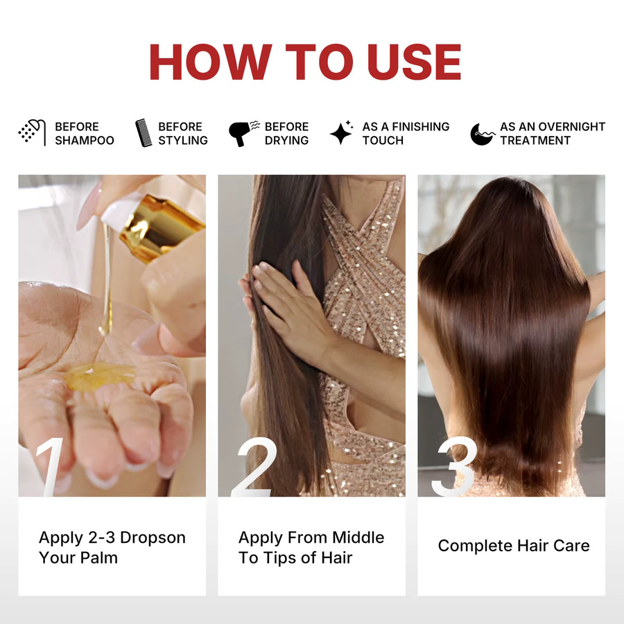 Karseell Arganöl Haarserum, Unisex, für strapaziertes Haar - Bild 3
