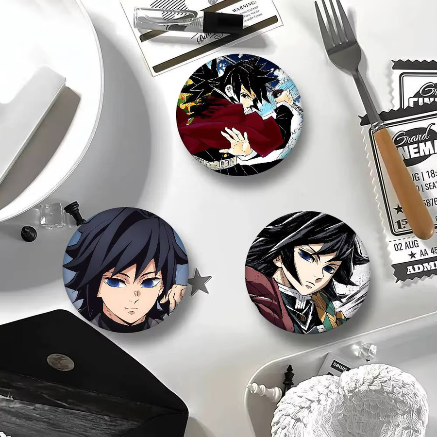 Bilibili Anstecknadel Brosche, rund, T-Tomioka G-Giyuu Abzeichen - Bild 3