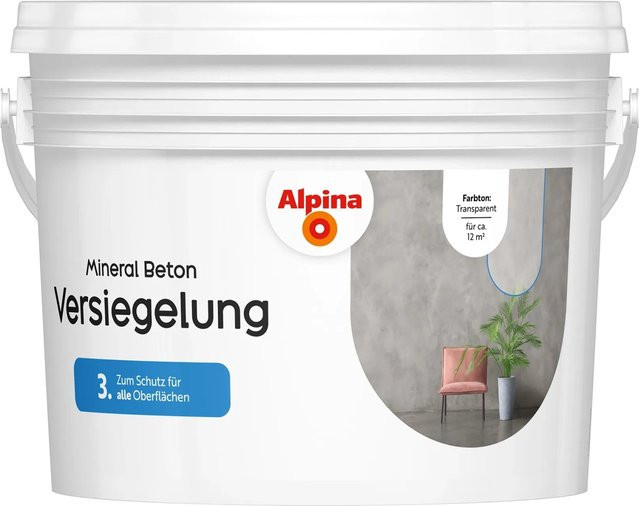 Alpina Versiegelung Mineral Beton 2-Komponenten transparent wasserdicht - Bild 1