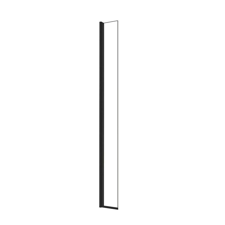 AICA Flipper-Panel Duschdrehwand aus Glas in Schwarz mit transparentem Glas, Breite: 30 cm, Höhe: 200 cm - Bild 2