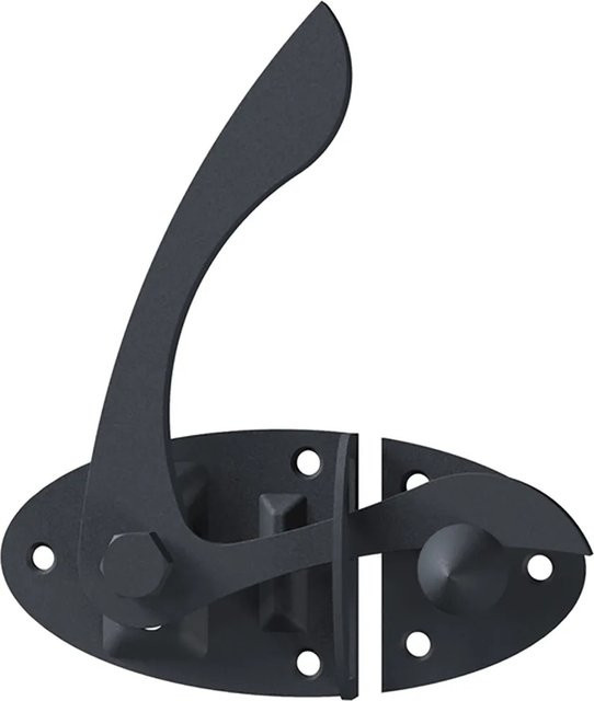 Gartentorfalle Ovado aus verzinktem Stahl in Graphitgrau, Breite: 8,5 cm, Höhe: 6 cm - Bild 1
