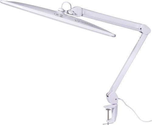 Renkforce RF-5844696 LED Klemmleuchte in Weiß, dimmbar und verstellbar für Schreibtisch und Labor - Bild 1