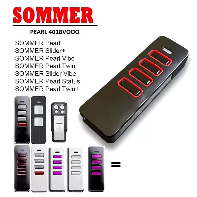 Sommer Pearl Garagentor Fernbedienung Hand Sender 868MHz in Schwarz - Bild 2