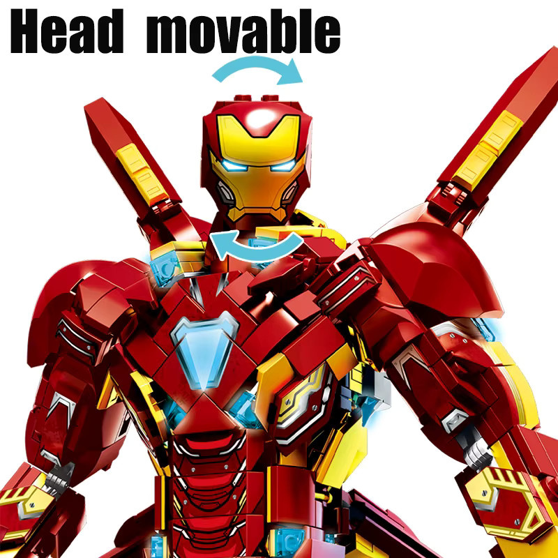Fondjoy Iron Man MK50 Kriegsmecha, Roboter-Bausteine Actionfiguren, 1500 Teile - Bild 2