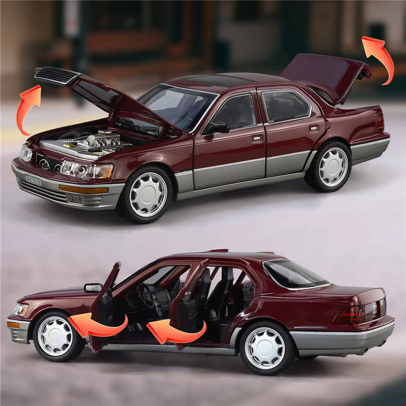 MAKEDA LS400 Celsior UCF10 Luxus-Limousinen-Modell, 1:24, Metall, mit Licht und Sound - Bild 3