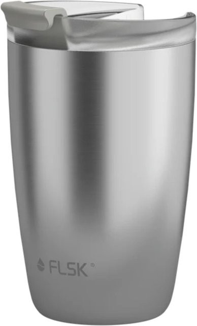 FLSK CUP Kaffeebecher Stainless Edelstahl Silver 350 ml - Bild 1