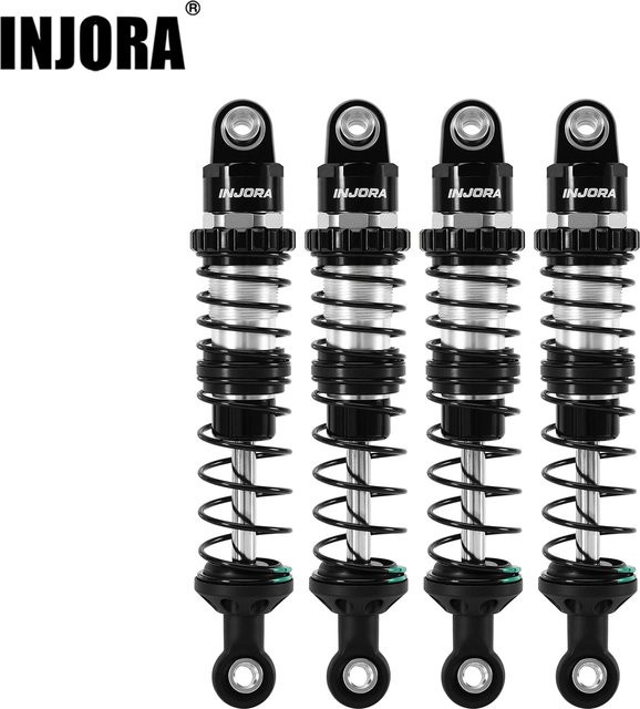 INJORA DRX Dual-Rate Federölstoßdämpfer, 1:10, Metall, Schwarz - Bild 1