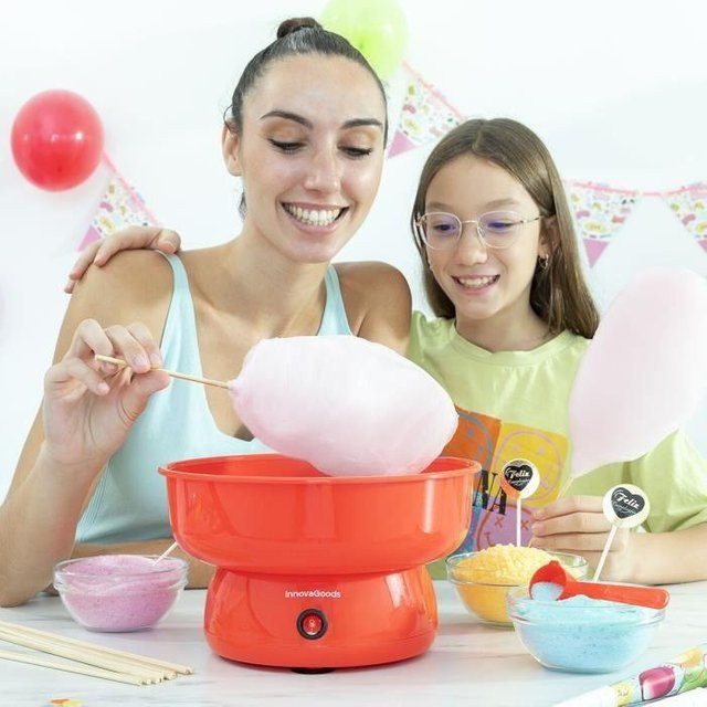 Cantty InnovaGoods Zuckerwattemaschine in Rot aus Kunststoff und Edelstahl - Bild 1