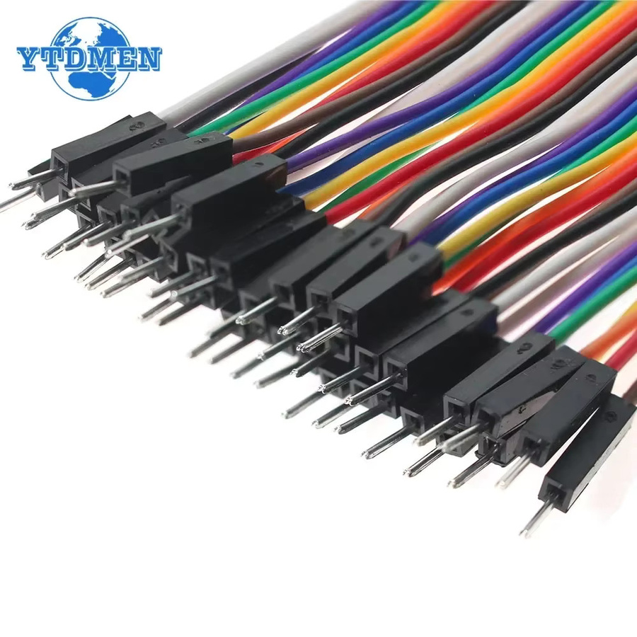 YTDMEN 20-poliger Dupont-Überbrückungsdraht Set in Multicolor, 20 cm Länge, Stecker auf Stecker, Buchse auf Stecker und Buchse auf Buchse für Arduino DIY-Elektronik-Kits - Bild 2