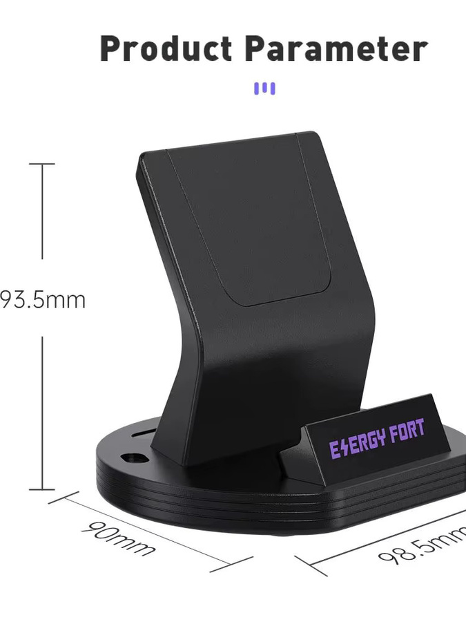 MOSHOU Magnetische USB-C Dockingstation Ladestation in Schwarz für Samsung Galaxy, Xiaomi Redmi, iPhone und Google - Bild 6
