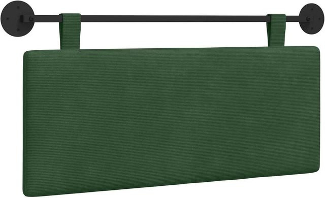 vidaXL Wandpaneel gepolstert aus Cordstoff in Grün, B/T/H: 110 x 55 x 5 cm - Bild 1