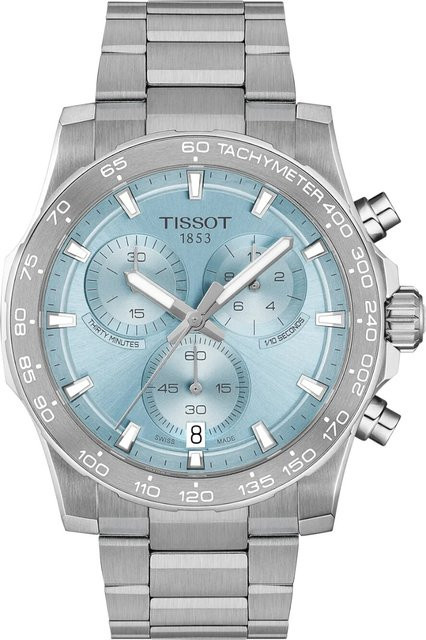 Tissot Chronograph, Edelstahl, Quarz, 42 mm, Herren, Blau - Bild 1