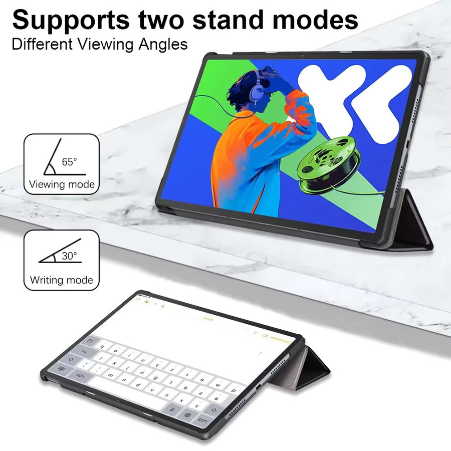 Lenovo Tablet-Schutzhülle für Idea Tab Pro 12.7 2025 TB373FU/TB375FC in Schwarz mit dreifach faltbarem Ständer und Smart Sleep/Wake-Funktion - Bild 5