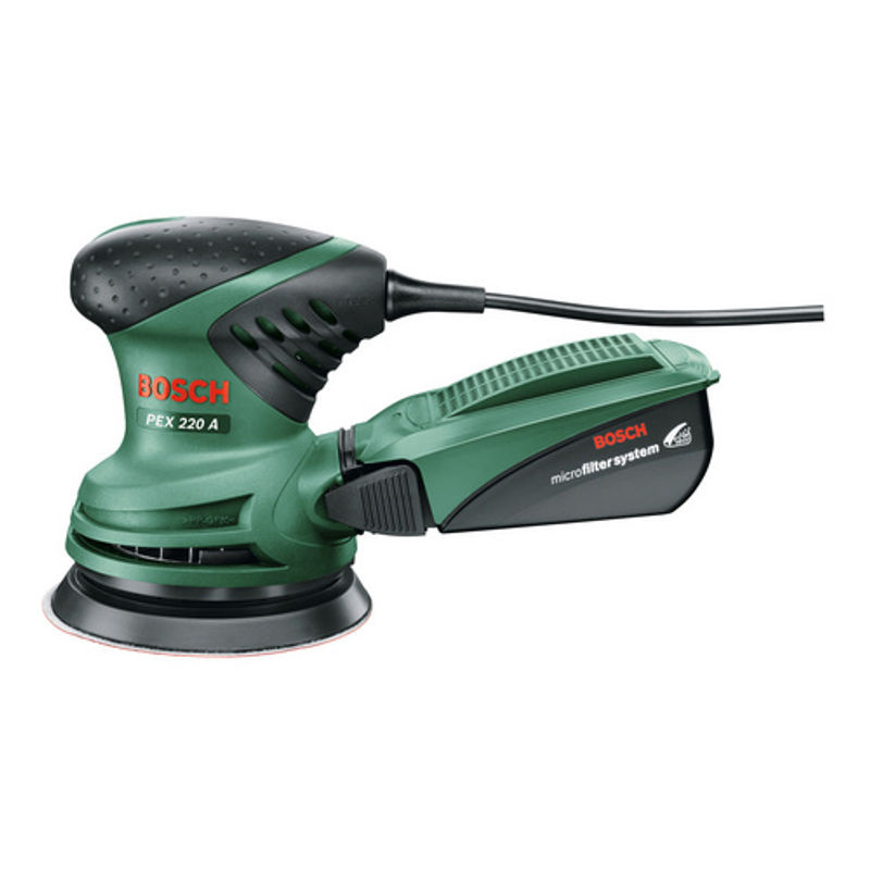 Bosch Exzenterschleifer PEX 220 A in Grün/Schwarz mit 220 W und 125 mm Schleifscheibendurchmesser - Bild 4