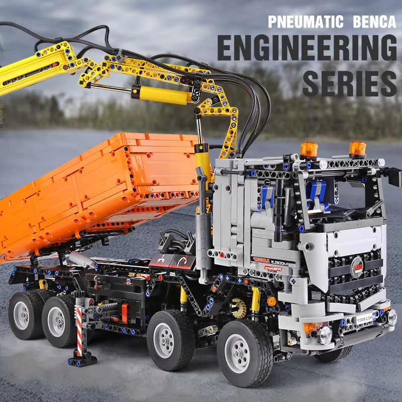 Mould King 19007 Technisches Auto, Arocs Truck Modellbausatz, APP & RC-gesteuert, motorisiert, pneumatisch - Bild 2