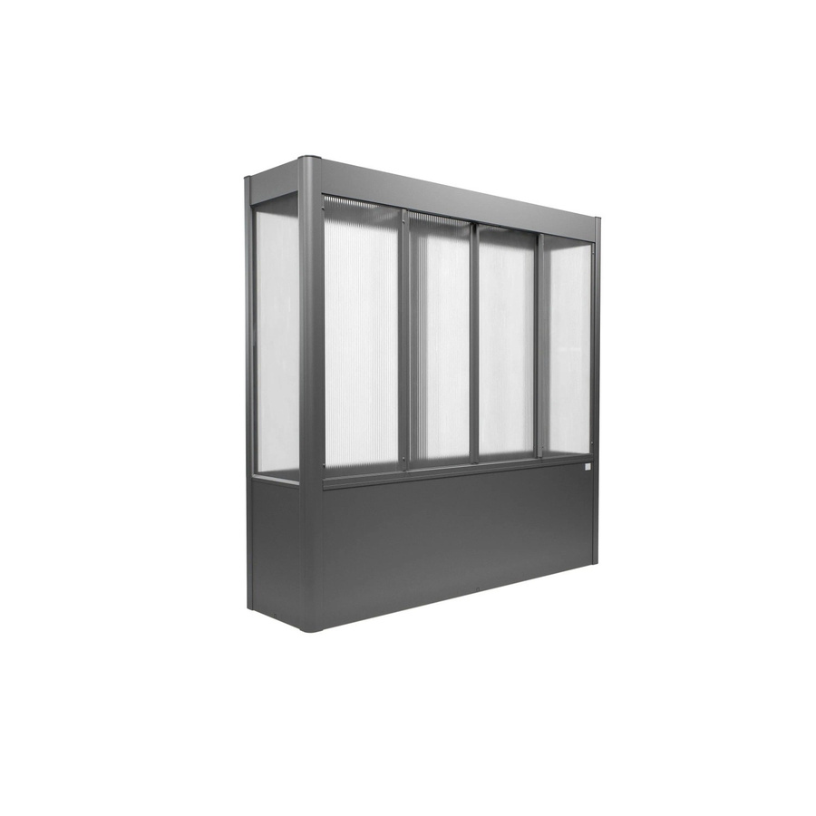 Biohort Gewächshaus Florentina aus Polycarbonat und verzinktem Stahl in Quarzgrau-Metallic mit 1 m² Fläche - Bild 2