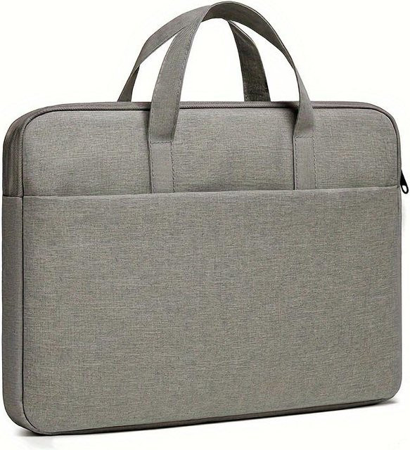 Stilvolle und geräumige Laptoptasche für Männer und Frauen in Dunkelgrau mit minimalistischem Innenleben zum Schutz deines Business-Notebooks - Bild 1
