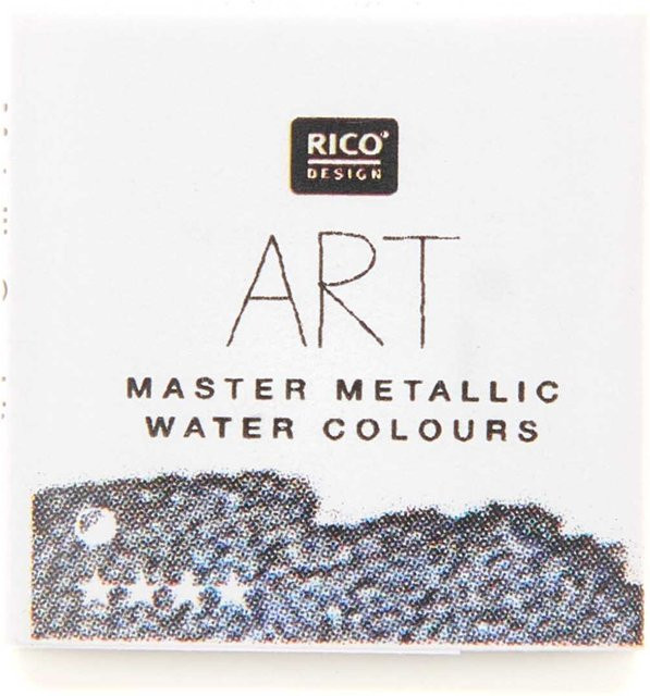 Rico Design ART Master Metallic Aquarellfarbe Graphit Grau im halben Näpfchen - Bild 1