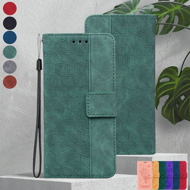 Leder Schutzhülle im Brieftaschen-Design mit Standfunktion für Xiaomi Redmi Note 10 10s 9t 9 8 Pro Max 4G 5G Note 8 7s 9s 8T in Rot - Bild 1