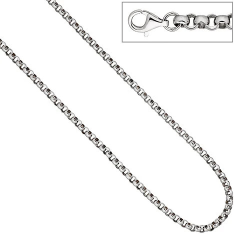 Colfem Halskette 925 Sterling Silber, 4,5 mm, 45 cm, Unisex - Bild 1