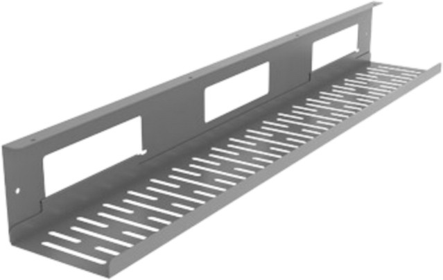 FlexiSpot Schreibtisch Kabelkanal aus Metall in Grau, B/T/H: 80 x 12 x 10 cm - Bild 1