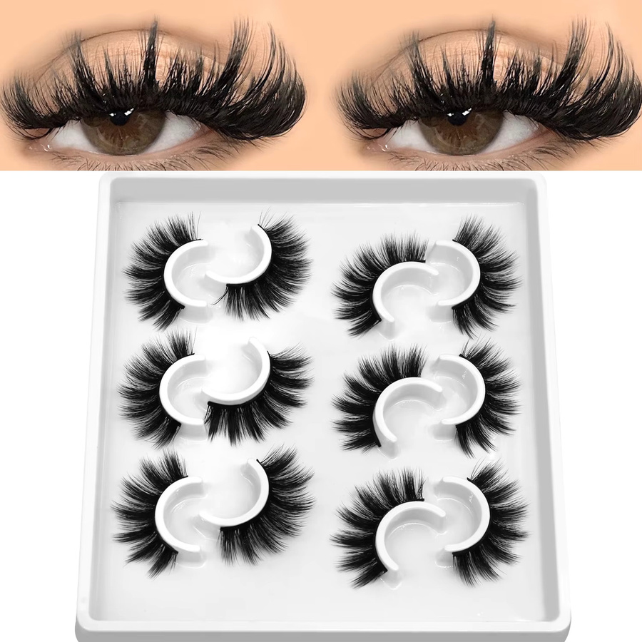 Veltrinay Fake Lashes 3D-Nerzwimpern, Natürlich, Unisex - Bild 2