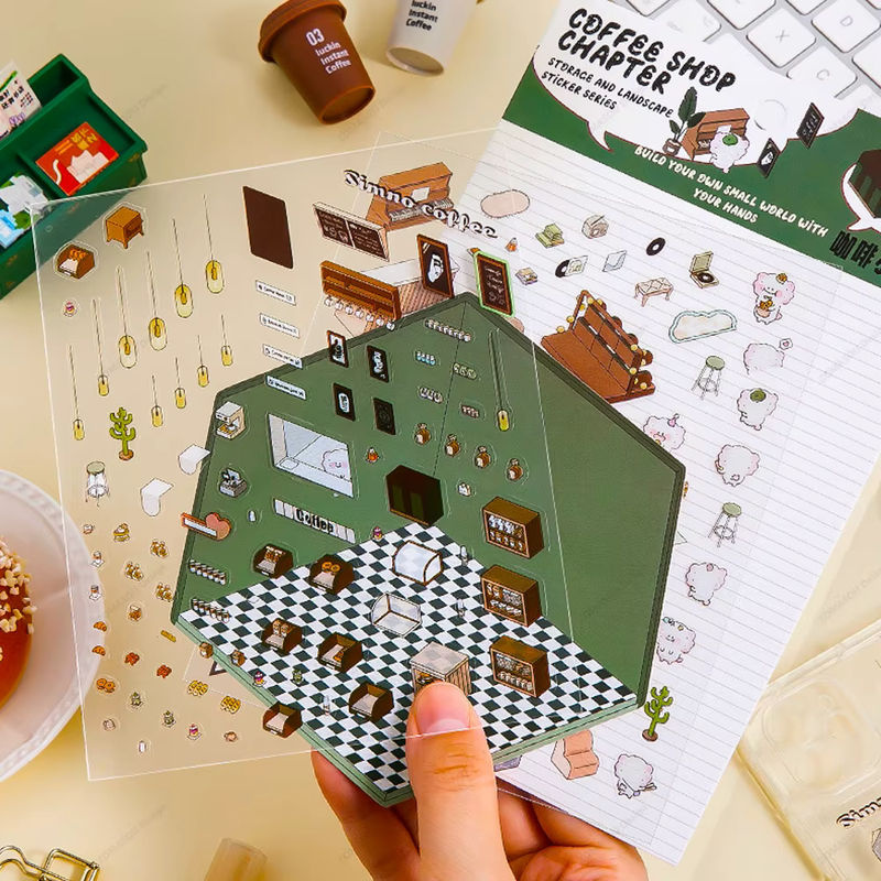 Bunte 3D DIY Cartoon Aufkleber für Kinder zum Gestalten von Landschaften und Taschen als kreatives Geschenk - Bild 3