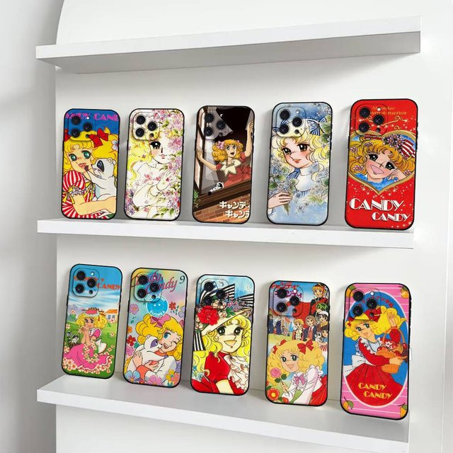 Mesuca Manga C-Candy Handyhülle für iPhone 16 15 14 13 12 11 Pro Max Plus Mini XR XS SE in Multicolour - Bild 1
