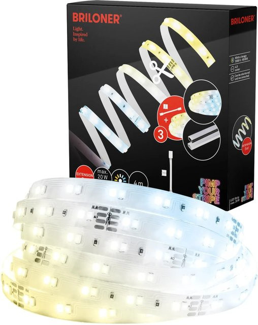 Briloner Pimp your Stripe LED-Band Erweiterungs-Set CCT, weiß, 4 m - Bild 1