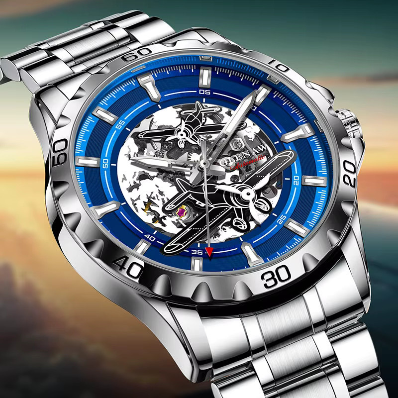 GLENAW Armbanduhr Automatik, Edelstahl, Herren - Bild 3