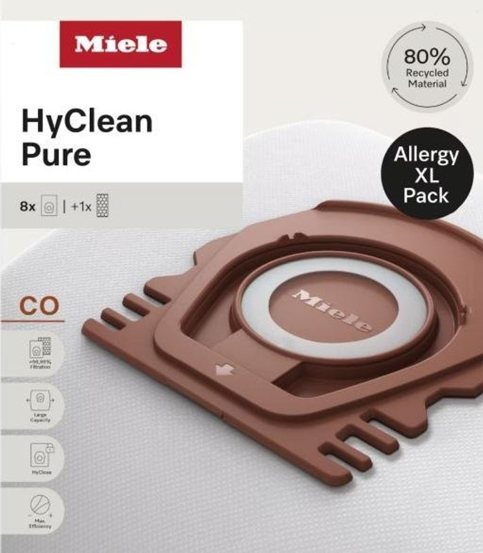 Miele HyClean Pure CO Staubsaugerbeutel Allergy XL-Pack in Weiß - Bild 2