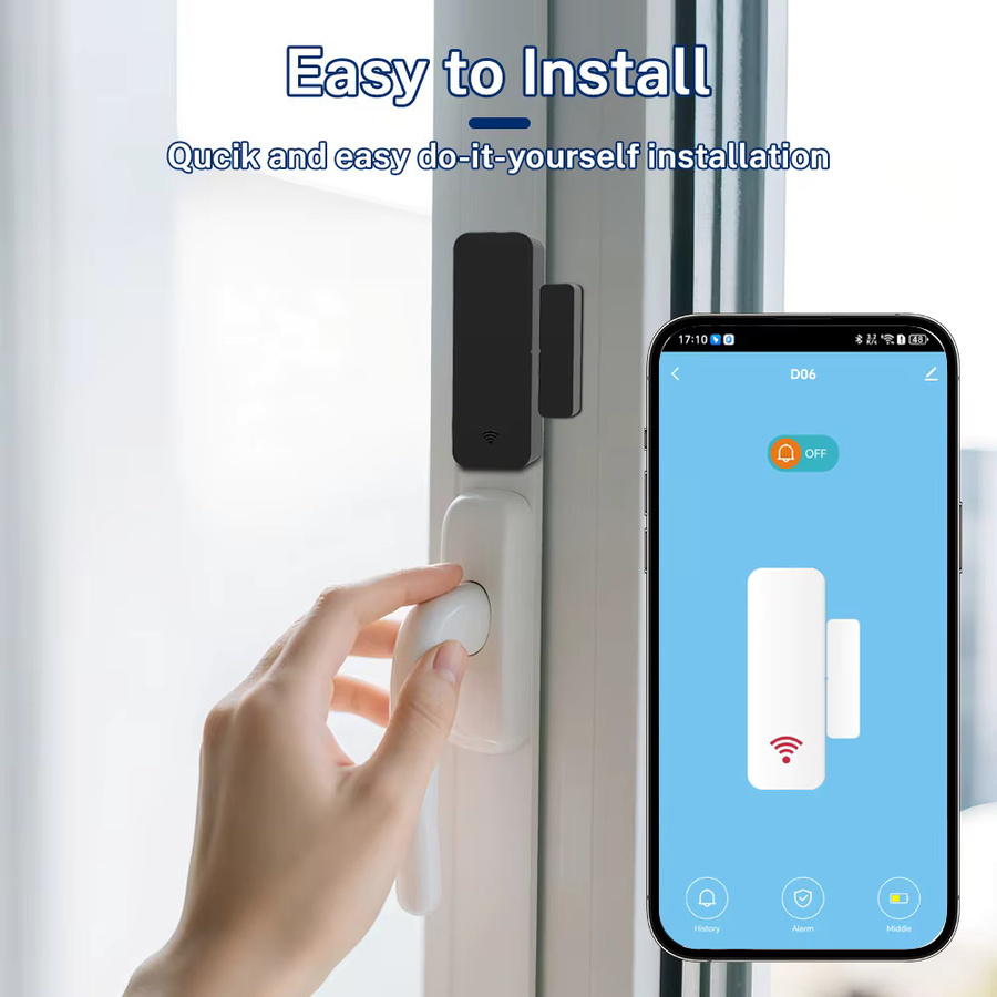 Tuya Zigbee 3.0 WiFi Tür- und Fenstersensor mit App-Steuerung kompatibel mit Smart Life, Yandex und Alexa - Bild 3