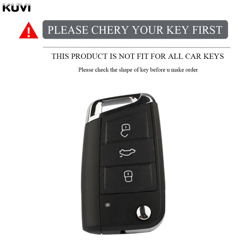 Kuvi TPU Schlüsselhülle für VW Golf 7 MK7, Tiguan MK2, Seat Ateca, Leon FR, Ibiza und Skoda Octavia, Kodiaq - Bild 2