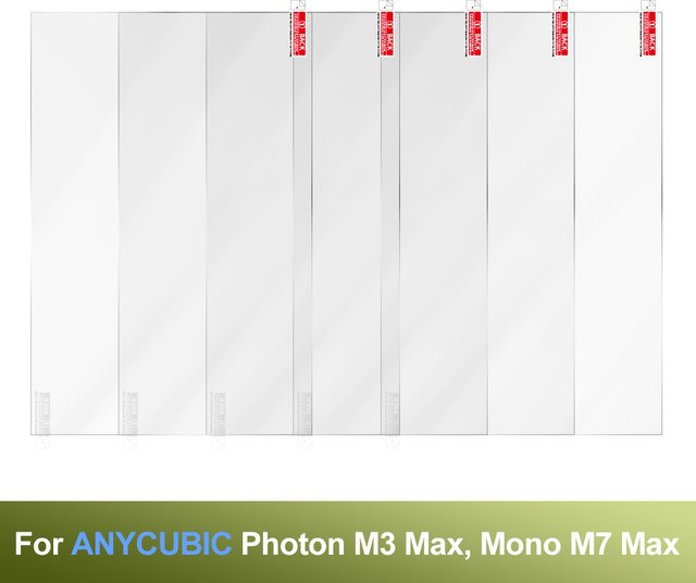 Anycubic Displayschutzfolie für Anycubic Photon M3 MAX und Mono M7 Max LCD 3D-Drucker, 13,6 Zoll, 5 Stück, transparent - Bild 1