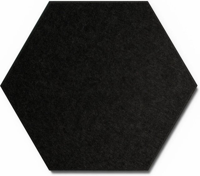 Denpanels Designpaneele Hexagon aus Filz in Schwarz, 3 Stück, B/H: 50 x 50 cm - Bild 1